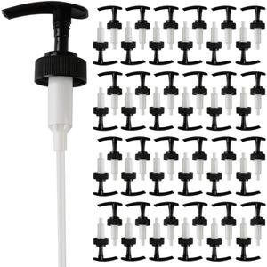 48-Pack 28-400 Soap & Lotion Dispenser Replacement Pumps  Standard Plastic Pump Heads with 8" Dip Tubes for Bottles and Jars (Black)