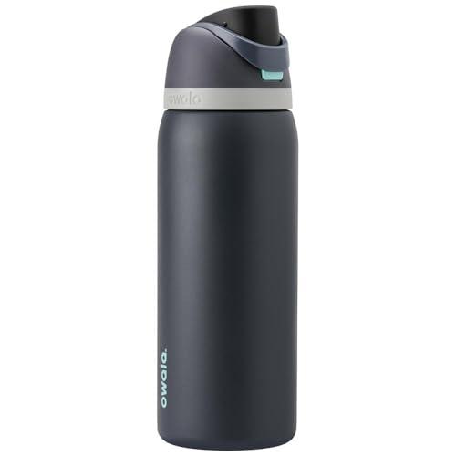 Owala FreeSip Insulated Stainless Steel Water Bottle with Straw for Sports, Travel, and School BPA-Free Sports Water Bottle, 32 oz, Foggy Tide