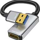 USB to HDMI Adapter 1080P 60Hz, USB A 3.0 to HDMI Adapter for Monitor, TV, Projectors, Compatible with Mac OS Windows 7/8/10/11 - Requires Driver Installation