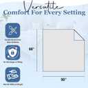 Thermee Micro Flannel Twin Size Blankets, Lightweight All Seasons Cozy Blanket, Throw Blankets for Home and Living Room, Comfy & Soft Blanket for Couch, Machine Wash, No Pilling - Snow