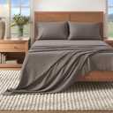 Great Bay Home Flannel Sheet Set Twin Size - 100% Turkish Cotton, Double-Brushed, Winter Bed Sheets - Ultra-Soft, Cozy, 3-Piece Bedding Set (Frost Grey)