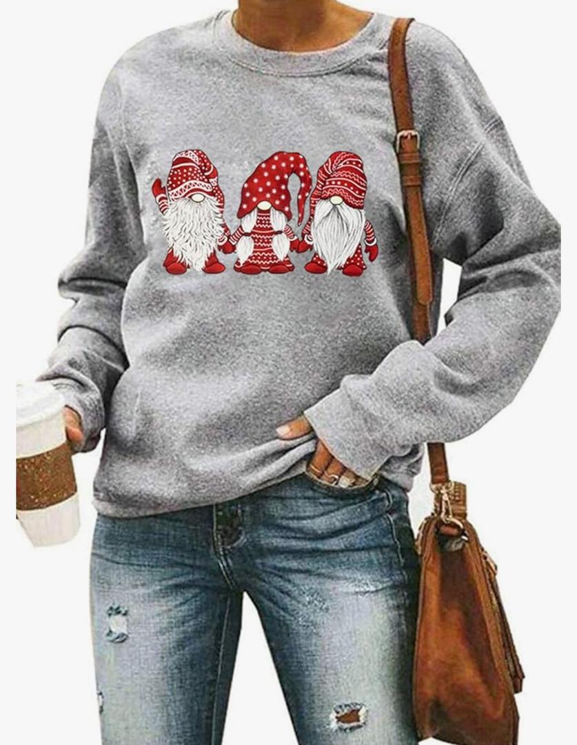 Women Merry Christmas Sweatshirts, XL