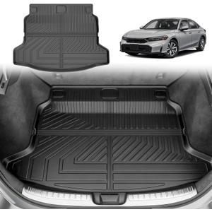 Trunk Mat Fit for 2022-2026 Honda Civic Hatchback Sport/EX-L/LX - AOMSAZTO Cargo Liner TPE Trunk Liner Cargo Mat Replacement for 11th Gen Honda Civic Accessories Black (Not for Hybrid/Sport Touring)