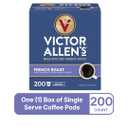 Victor Allen's Coffee French Roast, Dark Roast, 200 Count, Single Serve Coffee Pods for Keurig K-Cup Brewers, Expiry: 04/30/28