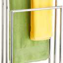 Free Standing Towel Racks for Bathroom, 3 Tier Stainless Steel Bathroom Towel Rack, Towel Drying Rack Stand for Outdoor Poolside, Blanket Holder, Chrome, DECLUTTR