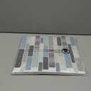 WOWSTAR 10-Sheet Peel and Stick Backsplash Tile for Kitchen, Back Splash Stick On Tiles for Kitchen Wall (Grey and Blue), 12"x 12"