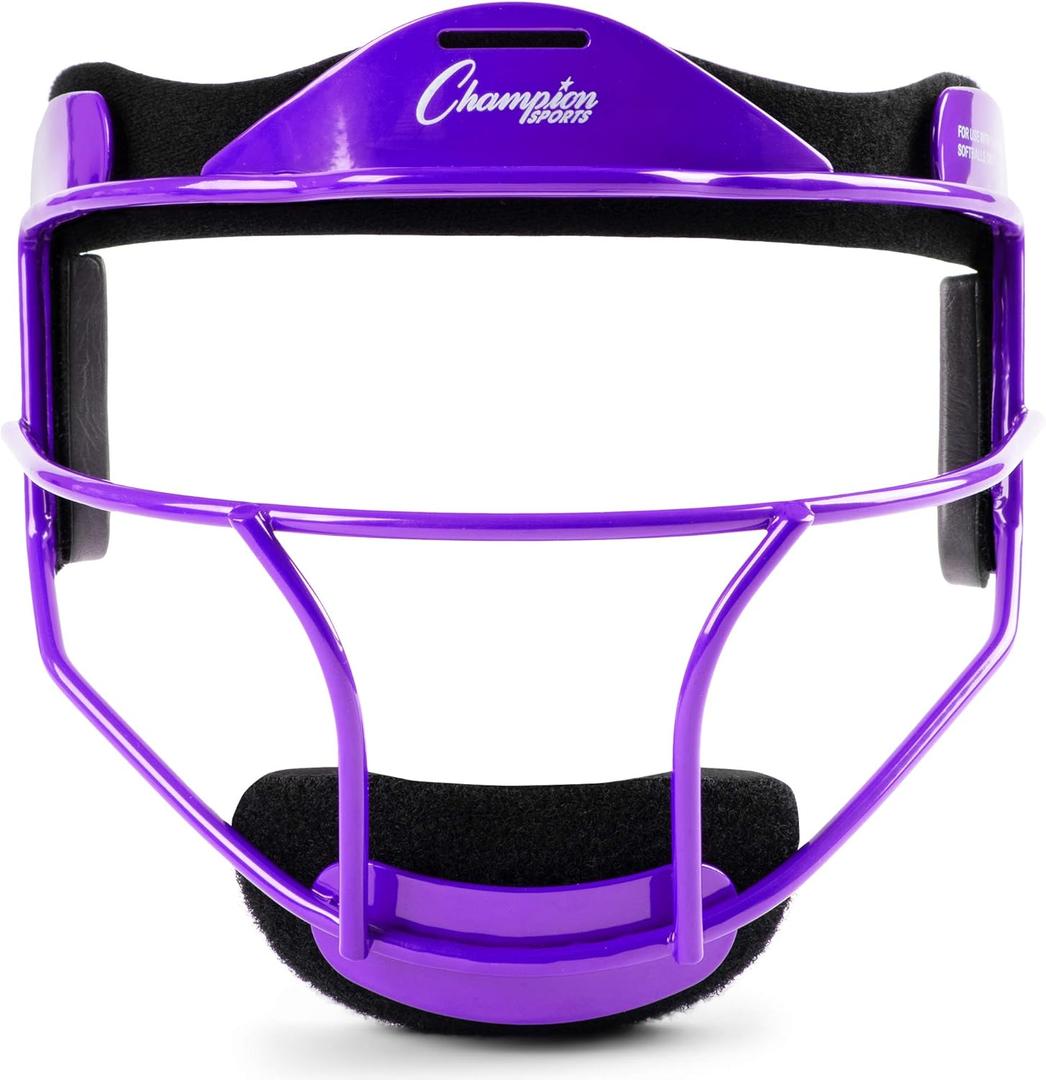 Champion Sports Softball Fielders Face Mask (Youth, Purple)