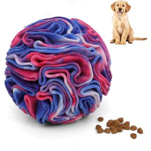 Ablechien Snuffle Ball for Dogs, Sniffle Interactive Treat Toy, Washable Puppy Treat Toy, Foraging Puzzle Ball Toy, Mind Games for Dogs, Enrichment Dog Toys