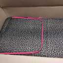 Rockland Fashion Softside 4 Piece Luggage Set, Expandable, (14" Tote/19"/24"/28"), Pink Leopard