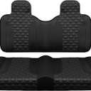 Golf Cart Seat for EZGO TXT 1994-2013 & RXV 2008+, EZGO TXT/RXV Ftont Seat Cushion Assembly, Factory Style Seat Bottom Cushion & Seat Back Cushion, Golf Cart Seat Replacement Kit, 2 Piece Set