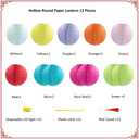 12Pack Paper Lanterns Chinese Japanese Hanging Paper Lanterns with LED Lights Sticks Tassels 8Inch Round for Chinese Lunar New Year Decorations 2026 Spring Festival Valentines Wedding Party Decor