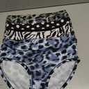 Womens Underwear Plus Size XL-5XL Ladies Panties Floral Mid High Waist Briefs Undies for Woman 5-Pack Panty (XXXL)