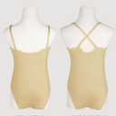 Dayrose Girls Nude Leotard, Seamless Dance Undergarment for Girls with Adjustable Straps for Ballet/Gymnastics/Skating