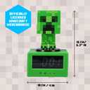 Paladone Minecraft Creeper Alarm Clock Officially Licensed Icon with in-Game Music & Night Light for Kids & Tweens, Gaming Room Decor, Fun Gift for Minecraft Fans, One Size