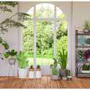 YYNXSY 7x5FT Spring Window Scenery Photography Backdrop White Windowsill Floral Green Forest Natural Photocall Background Party Banner Wall Decor Newborn Baby Kids Family Photo Shoot YY-1011