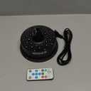 Rotating Disco Ball Motor Light with Remote, Czgor 3-15 RPM Adjustable Speed, 30 RGB LEDs, Detachable Cable/Battery/USB-C Power Mode, Supports 4'' - 16'' Mirror Balls for Party Bands Christmas Wedding