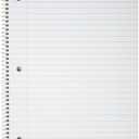 Top Flight Standards 1-Subject Wirebound Notebook, 100 Sheets, 3-Hole Punched, Wide Rule, 10.5 x 8 Inches, 1 Notebook,  (31117)