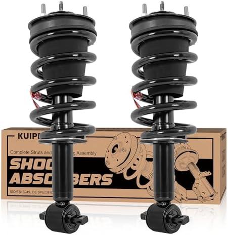 KUIPERAUTO Front Complete Struts Coil Spring Assembly 139112 Compatible with 2014-2018 Chevy Chevrolet Silverado 1500, Compatible with 2014-2018 GMC Sierra 1500 RWD Only Replacement Shock Absorbers