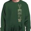 Junk Food NBA - Stacked Logo - Officially Licensed Adult Pullover Fleece Crew Neck for Men and Women (3X-Large)