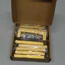 khtumeware 10 Pack 5 inch(128mm) Hole Center Brushed Gold Cabinet Pulls Solid Heavy-Duty Square Matte Gold Cabinet Handles Drawer Pulls Kitchen Cabinet Hardware Kitchen Handle