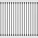 HOXWELL 21" Rubber Bungee Cords with Hooks, 100% EPDM Bungee Cord with 150% Max Stretch, Heavy Duty Bungee Straps for Securing Tarps, Canvases, Cargo, Motorcycle, Weatherproof, Pack of 20