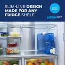 Refrigerator Water Dispenser 1.1 Gallon Leak-Proof Slim Fridge Water Container with Spigot BPA-Free Refillable Water Jug (Dark Blue)