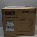 Neretva Bread Machine, 2.2LB 15-in-1 Bread Maker, Dual Heater Breadmaker Machine with Auto Nut Dispenser & Nonstick Ceramic Pan, Bread Maker Machine for Gluten Free, Dough Maker, Sourdough, Yogurt (white)