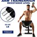 Pro-Grade Twister Arm Trainer- 30-100lb Adjustable Chest Workout Equipment for Men&Women,Beginners or Professional, Adjustable Portable Arm Chest Exerciser with Anti-Slip Grips for Home Gym