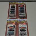 CORPER TOYS 4 Packs (24 Pieces) Pull Back Model Diecast Mini Train Toys Playset for 3 4 5 6 Year Old Boys Girls, Steam Train with Linkable Cars for Birthday Gifts