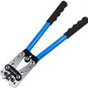 LingChievo Battery Cable Wire Crimper Tool for AWG 10-1/0 Lug&Terminal | Heavy Duty Electrical Crimping Tool for AWG 10,8,6,4,2,1/0 Gauge Copper Wire Lug/Battery Cable End/Ring Terminal Connector
