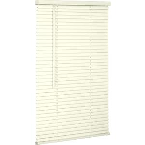 Lotus & Windoware Cordless 1" Vinyl Mini Blind 32" Wide x 64" Long, Alabaster (MLX3264AL)
