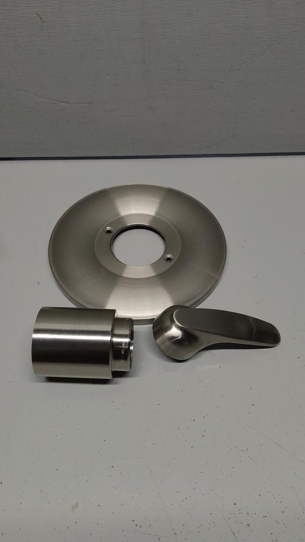 Shower Faucet Handle Trim Kit for Delta Tub and Shower Faucets, Shower Replacement Kit Compatible with Delta Shower Trim Kit, Single-Handle Valve Tub Shower Trim Kit (Brushed)