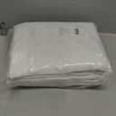 NICETOWN 100% Blackout Curtain Panels, Rod Pocket Window Curtains with Black Liner for Nursery, 84 inches Drop Cold and Full Light Blocking Draperies (White, 2 Pieces, 52 inches Wide Each Panel)