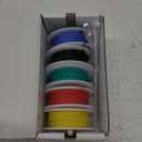 30AWG Tinned Copper Silicone Hook Up Wire 600V Stranded Electrical Cable for DIY Electronics & Electrical Projects (Box-1) (Silicone wire Box1=Red+Blue+Green+Yellow+Black)