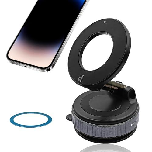 Magnetic Car Phone Holder for Your Car 360° Adjustable Absorption Magnetic Bracket Unlock More Scenes Car Truck Accessories Phone Holder for Smartphone&Car, Mirror(Black)