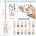 Vesici 24 Sets Nurse Practitioner Gifts for Woman Bulk 8ml Empty Car Diffuser Bottles with Thank You Cards Appreciation Gift for Rn Nicu Nurses Nursing Medical Assistant