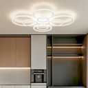 Modern LED Ceiling Light, 23-Inch, 3 Color Temps, 3348LM, Adjustable Brightness, Remote & APP Control, Energy Saving Ideal for Living Room, Dining Room, Kitchen & Office - 8 Cirles
