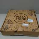 Round Pizza Stone for Oven 16 inch - Large Pizza Stone with Handles, Metal Pizza Peel, Pizza Cutter and Dough Tool - Baking Stone for Oven Bread - Thick Durable Cordierite Baking Stones