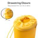 DREAM PAIRS Kids Rain Boots Boys Girls Lightweight Boots Waterproof Easy-on Outdoor Playing Rain Boot Unisex-Child (4 Big Kid, Yellow)