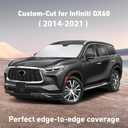 EcoNour Windshield Sunshade Compatible for Infiniti QX60 2014-2019 2020 2021, Sun Visor for Front Windshield & Window Sun Shade Cover, UV Heat Blocker & Protector, Car Accessories