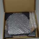 6" x 6" Black MDF Wood Display Base with Ogee Edge