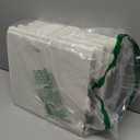 OrganiHaus 12" x 12" x 12" Fabric Cube Storage Bins - Set of 4, Cube Fabric Organizer Bins with Vegan Handles, Kallax Storage Cubes, 12Inch Cubic Baskets for Shelves - Grey / White