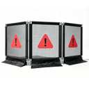 118" x 45" Heavy-Duty 3-Section Debris Containment Mesh Barriers