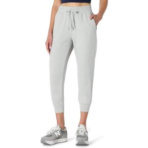 Amazon Essentials Women's Athletic Soft Performance Lightweight Cropped Capri Workout Jogger Sweatpants (Space Dye Dove, XS)