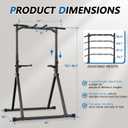 STACOO Foldable Pull Up Bar Pull Up Station,Power Tower with Triangular Structure, Multi-Functional Dip Station for Home Gym 300LB