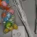 PEIDUO Easter Decorations, 24LT Easter Egg Tree for Home Decor, Lighted Tabletop Tree with 36 Multicolor Painted Eggs, Artificial Tree Decor for Spring Party Bedroom Classrooms (2PK)