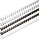 Amazon Basics No Drill Shower Curtain Tension Rod, Adjustable Length, 42-73", Bronze, Lightweight Metal