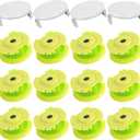 Weed Wacker String Replacement for Ryobi One Plus+ AC80RL3 0.08'' String Trimmer Line Compatible with Ryobi Weed Wacker 18V,24V,40V Trimmers (9 Replacement Spool, 4 Trimmer Cover)