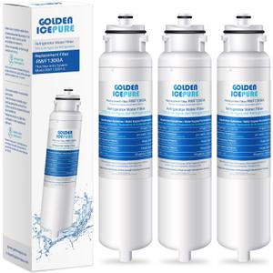 GOLDEN ICEPURE RWF1300A Water Filter Replacement for Daewoo DW2042FR-09, DW2042FB, Kenmore 469130, Aqua Crystal DW2042F-09, FRN-Y22D2V, FRN-Y22D2W,3PACK