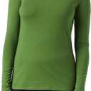 Amazon Essentials Women's Regular-Fit Long-Sleeve Crewneck T-Shirt (Plus Size) (X-Large, Green)